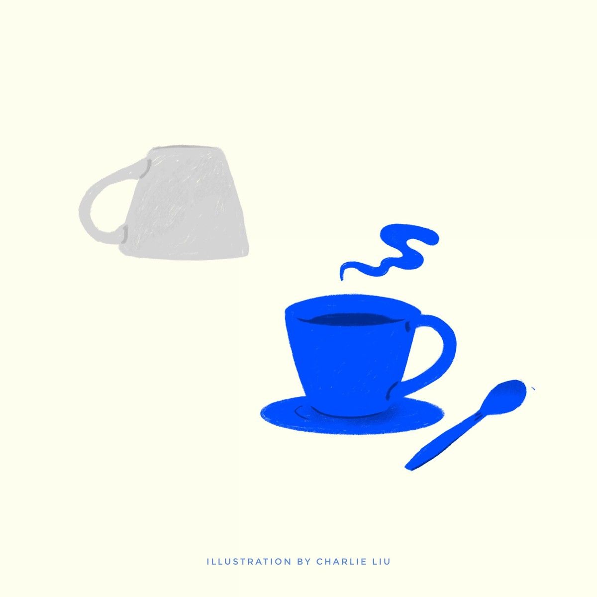 If a cup could wait, what is it waiting for?